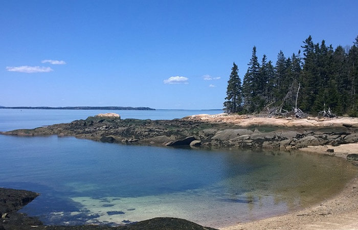A beautiful beach in Maine
